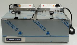 Bakbar Twin Tank Deep Fryer 2 x 10amp - New - $1750 + GST